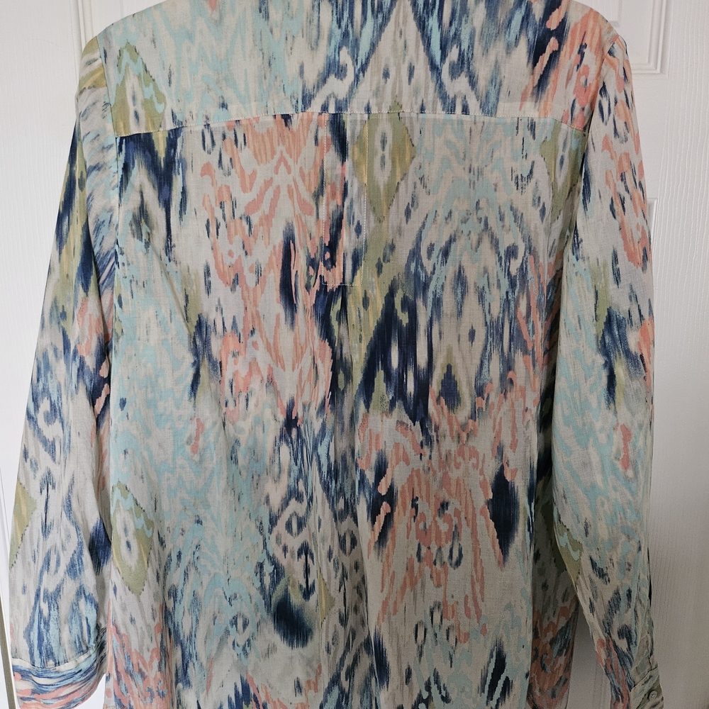 Chico's Multicolor Patterned Blouse - Picture 2 of 4